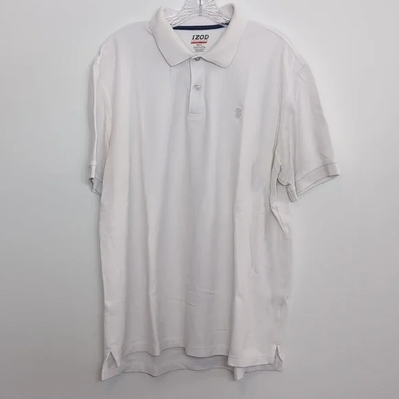 IZOD Performance White Polo Shirt - Picture 1 of 3
